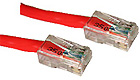 Cat5e 350MHz Assembled Patch Cable Red, 5-feet