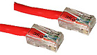 Cat5e Crossover Patch Cable Red, 10-feet