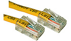 Cat5e Crossover Patch Cable Yellow, 7-feet