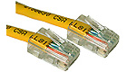 Cat5e 350MHz Assembled Patch Cable Yellow, 1-foot