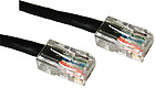 Cat5e 350MHz Assembled Patch Cable Black, 1-foot