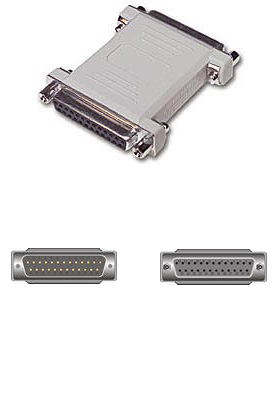 DB25 M/F Null Modem Adapter