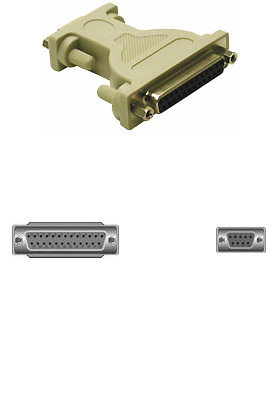 DB9F to DB25F Null Modem Adapter DB9F to DB25F Null Modem Adapter