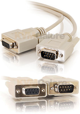 DB9 Male/Female Beige Extension Cable, 100-feet DB9 Male/Female Beige Extension Cable, 100-feet