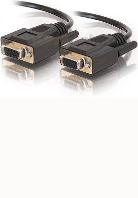 DB9 F/F Cable - Black, 6-Feet