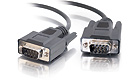 DB9 M/M Cable - Black, 3-Feet