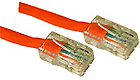 Cat5e Crossover Patch Cable Orange, 10-feet