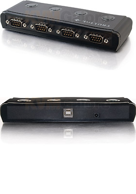 USB to 4-Port Serial DB9 Adapter