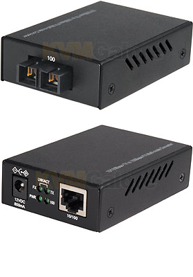 10/100Base-TX to MM 100Base-FX SC Media Converter