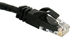 Cat6 550MHz Snagless Patch Cable Black, 1-foot