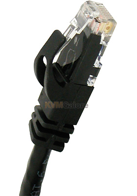 Cat6 550MHz Snagless Patch Cable Black, 75-feet