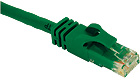 Cat6 550MHz Snagless Patch Cable Green, 1-foot