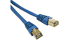 Shielded Cat5e Molded Patch Cable Blue, 14-feet