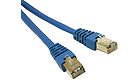 Shielded Cat5e Molded Patch Cable Blue, 10-feet