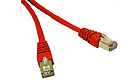 Shielded Cat5e Molded Patch Cable Red, 10-feet