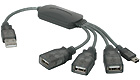 USB 2.0 Hub Cable, 4-Ports