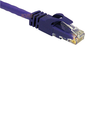 Cat6 550MHz Snagless Patch Cable Purple, 75-feet