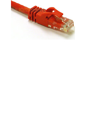 Cat6 550MHz Snagless Crossover Cable Red, 5-feet