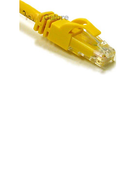 Cat6 550MHz Snagless Patch Cable Yellow, 1-foot