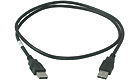 USB A Male to A Male Cable - Black, 1m