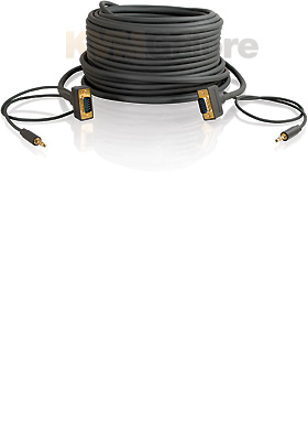 Flexima VGA + 3.5mm Audio CL3-Rated M/M Cable, 6-Feet