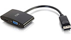 DisplayPort to HDMI or VGA Adapter/Converter, Black