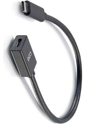 USB 3.1 Gen1 USB-C Extension Cable, 1 Foot