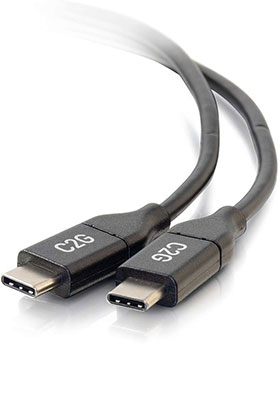 USB-C Male to Male Cable (5A), 6 Feet