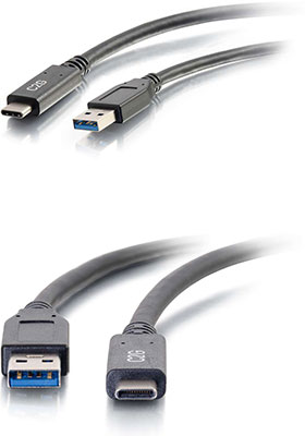 USB 3.0 Type-C to Type-A M/M Cable, 3 Feet