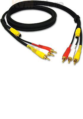 Value Series 4-in-1 RCA Type/S-Video Cable, 25-Feet