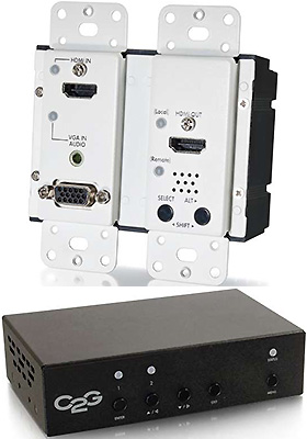 HDMI/VGA AV Wall-Plate Extender/Scaler Kit HDMI/VGA AV Wall-Plate Extender/Scaler Kit