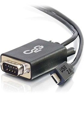 USB-C (m) to DB9 (m) Serial RS-232 Adapter Cable