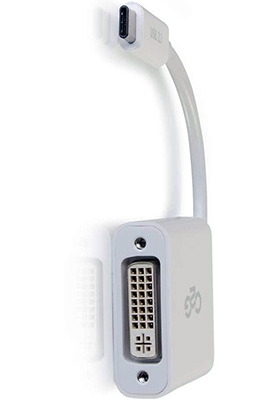 USB-C to DVI Video Adapter, White