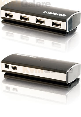 USB 2.0 Aluminum Hub, 4-Ports