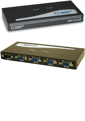 UXGA Monitor Splitter/Extender, 4-Port UXGA Monitor Splitter/Extender, 4-Port