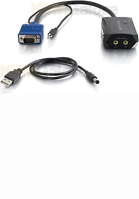 TruLink 2-Port UXGA + 3.5mm Monitor Splitter Cable, 11-inches