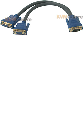 Ultima HD15M to Dual HD15F SXGA Monitor Y-Cable Ultima HD15M to Dual HD15F SXGA Monitor Y-Cable