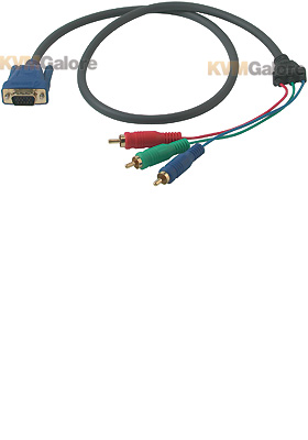 Ultima HD15 to RCA HDTV Component Video Breakout Cable, 6-feet Ultima HD15 to RCA HDTV Component Video Breakout Cable, 6-feet
