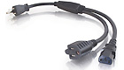 1-to-2 Power Cord Splitter, 1.5-feet