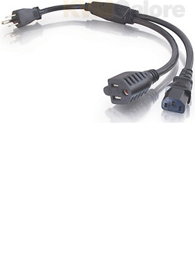 1-to-2 Power Cord Splitter, 1.5-feet