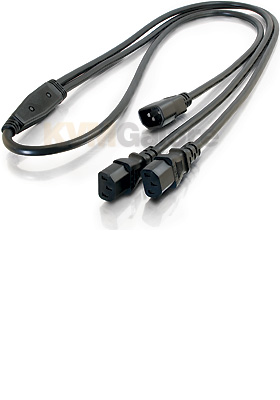 1-to-2 Power Cord Splitter (IEC320C14 to 2 IEC320C13), 6-Feet 1-to-2 Power Cord Splitter (IEC320C14 to 2 IEC320C13), 6-Feet