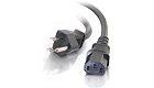 Universal Power Cord (NEMA 5-15P to IEC320C13), 16 AWG - 2-Feet