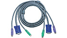 2L1003P/C - PS/2 & VGA KVM Cable, 10-feet 2L1003P/C - PS/2 & VGA KVM Cable, 10-feet