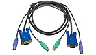 2L5002P - Slim PS/2 & VGA KVM Cable, 6-Feet