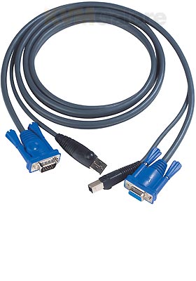 2L5002U - USB & VGA KVM Cable, 6-Feet 2L5002U - USB & VGA KVM Cable, 6-Feet