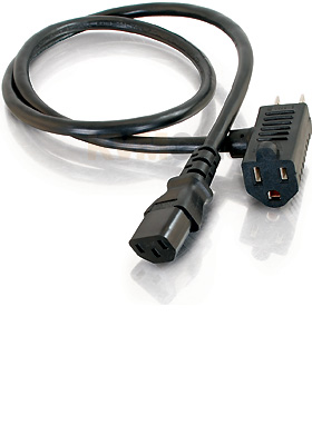 Universal Power Cords w/ Extra Outlet