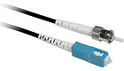 ST/SC Plenum-Rated 9/125 Simplex Single-Mode Fiber Patch Cable - Black, 10m ST/SC Plenum-Rated 9/125 Simplex Single-Mode Fiber Patch Cable - Black, 10m