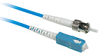 ST/SC Plenum-Rated 9/125 Simplex Single-Mode Fiber Patch Cable - Blue, 10m ST/SC Plenum-Rated 9/125 Simplex Single-Mode Fiber Patch Cable - Blue, 10m
