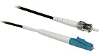 LC/ST Plenum-Rated 9/125 Simplex Single-Mode Fiber Patch Cable - Black, 10m LC/ST Plenum-Rated 9/125 Simplex Single-Mode Fiber Patch Cable - Black, 10m