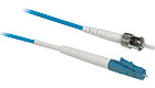 LC/ST Plenum-Rated 9/125 Simplex Single-Mode Fiber Patch Cable - Blue, 10m LC/ST Plenum-Rated 9/125 Simplex Single-Mode Fiber Patch Cable - Blue, 10m